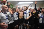 23 October 2016; Dundalk players celebrate after the SSE Airtricity League Premier Division game between Dundalk and Bohemians at Oriel Park in Dundalk. Photo by Sportsfile