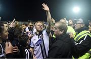 23 October 2016; Daryl Horgan of Dundalk celebrates with supporters after the SSE Airtricity League Premier Division game between Dundalk and Bohemians at Oriel Park in Dundalk. Photo by Sportsfile
