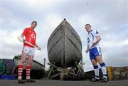 9 March 2011; Cork All Star Winner for 2008 Cathal Naughton, left, and Waterford All Star Winner for 2010 Noel Connors at a GAA Media Event promoting the up coming Allianz League match between Waterford v Cork. Helvick Head, Dungarvan, Co. Waterford. Picture credit: Matt Browne / SPORTSFILE