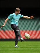 11 March 2011; Ireland's Ronan O'Gara in action during the squad captain's run ahead of their RBS Six Nations Rugby Championship match against Wales on Saturday. Ireland Rugby Squad Captain's Run, Millennium Stadium, Cardiff, Wales. Picture credit: Barry Cregg / SPORTSFILE