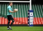 11 March 2011; Ireland's Ronan O'Gara during the squad captain's run ahead of their RBS Six Nations Rugby Championship match against Wales on Saturday. Ireland Rugby Squad Captain's Run, Millennium Stadium, Cardiff, Wales. Picture credit: Barry Cregg / SPORTSFILE
