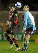 11 March 2011; Christopher Fagan, Bohemians, in action against Alan McNally, Drogheda United. Airtricity League Premier Division, Bohemians v Drogheda United, Dalymount Park, Dublin. Photo by Sportsfile