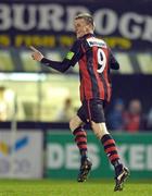 11 March 2011; Anto Flood, Bohemians, celebrates after scoring his side's first goal. Airtricity League Premier Division, Bohemians v Drogheda United, Dalymount Park, Dublin. Photo by Sportsfile