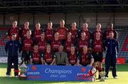 30 October 2001; The Bohemians Football Club team, Eircom League and FAI Harp Larger Cup, Champions 2000-2001, Dalymount Park, Dublin. Photo by Matt Browne/Sportsfile