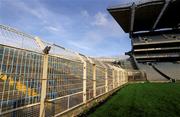16 October 2001; A General view of Croke Park in Dublin, pictured as construction of the new stands take place. Photo by Damien Eagers/Sportsfile