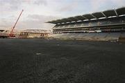 16 October 2001; A General view of Croke Park in Dublin, pictured as construction of the new stands take place. Photo by Damien Eagers/Sportsfile