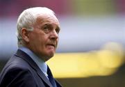 13 October 2001; Ireland manager Brian O'Brien during the Lloyds TSB Six Nations Championship match between Wales and Ireland at the Millennium Stadium in Cardiff, Wales. Photo by Brendan Moran/Sportsfile