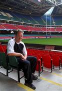 12 October 2001; Mick Galwey of Ireland pictured at the Millenium Stadium in Cardiff following an Ireland Rugby Press Conference at the Team Hotel in Cardiff, Wales. Photo by Matt Browne/Sportsfile