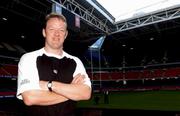 12 October 2001; Mick Galwey of Ireland pictured at the Millenium Stadium in Cardiff following an Ireland Rugby Press Conference at the Team Hotel in Cardiff, Wales. Photo by Matt Browne/Sportsfile