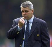 13 October 2001; Ireland head coach Warren Gatland ahead of the Lloyds TSB Six Nations Championship match between Wales and Ireland at the Millennium Stadium in Cardiff, Wales. Photo by Brendan Moran/Sportsfile