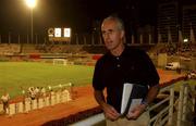31 October 2001; Republic of Ireland manager Mick McCarthy in attendance at the 2002 FIFA World Cup AFC Qualification Play-Off 2nd Leg match between United Arab Emirates and Iran the at Al-Nahyan Stadium in Abu Dhabi, United Arab Emirates. Photo by David Maher/Sportsfile