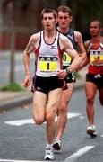 29 October 2001; Simon Pride, Scotland, in action during the adidas Dublin Marathon in Dublin. Photo by Ray McManus/Sportsfile