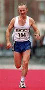 29 October 2001; Vincent Mulchay, Ireland, during the adidas Dublin Marathon 2001 in Dublin. Photo by Ray McManus/Sportsfile