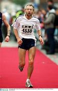 29 October 2001; Giles O'Neill, Ireland, during the adidas Dublin Marathon in Dublin. Photo by Ray McManus/Sportsfile