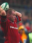 3 November 2001; Frank Sheahan of Munster during the Heineken Cup Pool 4 Round 4 match between Munster and Bridgend at Musgrave Park in Cork. Photo by Ray McManus/Sportsfile
