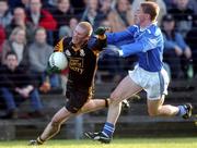 4 November 2001; Michael McHale of Dunshaughlin is tackled by Trevor Giles of Skryne during the Meath County Football Final match between Dunshaughlin and Skryne at Pairc Tailteann in Navan, Meath. Photo by Aofie Rice/Sportsfile