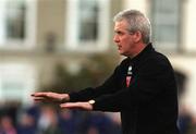 4 November 2001; Derry City manager Kevin Mahon during the eircom League Premier Division match between Bray Wanderers and Derry City at the Carlisle Grounds in Bray, Wicklow. Photo by Ray Lohan/Sportsfile