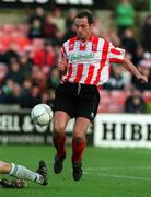 4 November 2001; Paddy McLaughlin of Derry City during the eircom League Premier Division match between Bray Wanderers and Derry City at the Carlisle Grounds in Bray, Wicklow. Photo by Ray Lohan/Sportsfile