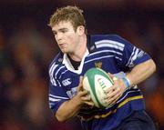 2 November 2001; Gordon D'Arcy of Leinster during the Heineken Cup Pool 6 Round 4 match between Newport and Leinster at Rodney Parade in Newport, Wales. Photo by Matt Browne/Sportsfile