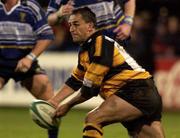 26 October 2001; Shane Howarth of Newport during the Heineken Cup Pool 6 Round 3 match between Leinster and Newport at Donnybrook Stadium in Dublin. Photo by Brendan Moran/Sportsfile