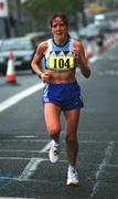 29 October 2001; Debbie Robinson, England, in action during the adidas Dublin Marathon in Dublin. Photo by Ronnie McGarry/Sportsfile