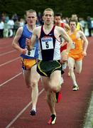 1 June 2001; Liam Reale, 5, competing during Athletics at Tullamore Harriers AC in Offaly. Photo by Ronnie McGarry/Sportsfile