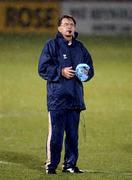 7 November 2001; Iranian manager Miroslav Blezovic during an Iranian squad training session in the Carlisle Grounds in Bray, Wicklow. Photo by Brendan Moran/Sportsfile