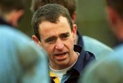 3 November 2001; Darragh Rowley, UCD coach, during the AIB League Division 1 match between St Mary's College and UCD at Templeville Road in Dublin. Photo by Matt Browne/Sportsfile