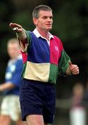 3 November 2001; Referee Des Woods during the AIB League Division 1 match between St Mary's College and UCD at Templeville Road in Dublin. Photo by Matt Browne/Sportsfile