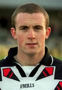 4 November 2001; Ger Robinson of Dundalk ahead of the eircom League Premier Division match between Dundalk and Cork City at Oriel Park in Dundalk, Louth. Photo by Matt Browne/Sportsfile