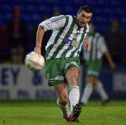 8 November 2001; Jason Byrne of Bray Wanderers during the eircom League Premier Division match between Shelbourne and Bray Wanderer at Tolka Park in Dublin. Photo by Aofie Rice/Sportsfile