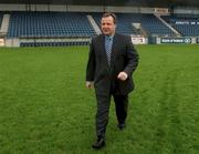 6 November 2001; New Dublin Manager Tommy Lyons pictured ahead of a Press Conference at Parnell Park in Dublin. Photo by David Maher/Sportsfile