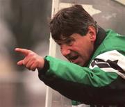 21 January 1996; Shamrock Rovers manager Ray Treacy during the Bord Gáis National League Premier Division match between Shamrock Rovers and Sligo Rovers at the RDS in Dublin. Photo by David Maher/Sportsfile
