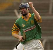 11 November 2001; John O'Brien of Toomevara celebrates scoring his sides first goal during the Tipperary County Hurling Final match between Toomevara and Thurles Sarsfields at Semple Stadium in Thurles,Tipperary. Photo by Brendan Moran/Sportsfile