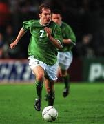 10 November 2001; Jason McAteer of Republic of Ireland during the 2002 FIFA World Cup Qualification Play-Off Final First Leg match between Republic of Ireland and Iran at Lansdowne Road in Dublin. Photo by Brendan Moran/Sportsfile