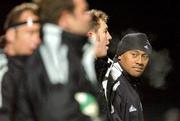 13 November 2001; Jonah Lomu of New Zealand in attendance during the &quot;A&quot; International Rugby Friendly match between Ireland and New Zealand at Ravenhill Stadium in Belfast. Photo by Matt Browne/Sportsfile