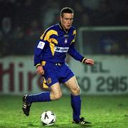 23 March 2001; Shay Zellor of Longford Town during the FAI Harp Lager Cup Third Round Replay match between St Patrick's Athletic and Longford Town at Richmond Park in Dublin. Photo by Matt Browne/Sportsfile