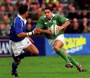 11 November 2001; Jeremy Staunton of Ireland during the International Rugby match between Ireland and Samoa at Lansdowne Road in Dublin. Photo by Brian Lawless/Sportsfile