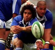 11 November 2001; Steven So'oalo of Samoa during the International Rugby match between Ireland and Samoa at Lansdowne Road in Dublin. Photo by Matt Browne/Sportsfile