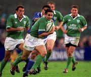 11 November 2001; Jeremy Staunton of Ireland during the International Rugby match between Ireland and Samoa at Lansdowne Road in Dublin. Photo by Matt Browne/Sportsfile