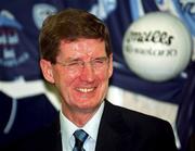 6 November 2001; John Bailey, Chairman of the Dublin Couny Board, pictured during a Dublin football press conference at Parnell Park in Dublin. Photo by Aofie Rice/Sportsfile