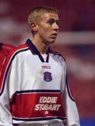 13 November 2001; Richie Foran of Carlisle during the soccer friendly match between Shelbourne and Carlisle United at Tolka Park in Dublin. Photo by Aofie Rice/Sportsfile