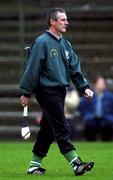 14 October 2001; O'Loughlin Gaels manager Aidan Fogarty ahead of the AIB Kilkenny Senior Club Championship Hurling Final match between O'Loughlin Gaels and Graigue Ballycallan at Nowlan Park in Kilkenny. Photo by Damien Eagers/Sportsfile