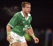 13 November 2001; Keith Gleeson of Ireland during the &quot;A&quot; International Rugby Friendly match between Ireland and New Zealand at Ravenhill Stadium in Belfast. Photo by Matt Browne/Sportsfile