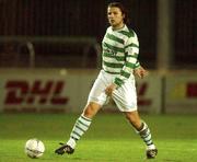 16 November 2001; Greg Costello of Shamrock Rovers during the eircom League Premier Division match between Shamrock Rovers and Derry City at Richmond Park in Dublin. Photo by Matt Browne/Sportsfile