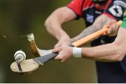 22 October 2016; A detailed view of action during the 2016 Senior Hurling/Shinty International Series match between Ireland and Scotland at Bught Park in Inverness, Scotland. Photo by Piaras Ó Mídheach/Sportsfile