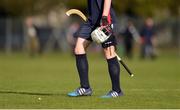 22 October 2016; A general view of a Scotland player during the 2016 Senior Hurling/Shinty International Series match between Ireland and Scotland at Bught Park in Inverness, Scotland. Photo by Piaras Ó Mídheach/Sportsfile