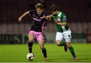24 October 2016; Vincent Quinlin of Wexford Youths in action against John Kavanagh of Cork City during the SSE Airtricity League Premier Division match between Cork City and Wexford Youths at Turners Cross in Cork. Photo by Eóin Noonan/Sportsfile
