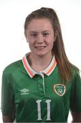 24 October 2016; Heather Payne of Republic of Ireland during an Under 17 squad portrait session at Fota Island, Cork. Photo by David Maher/Sportsfile