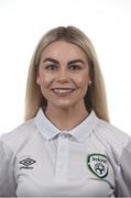 24 October 2016; Poppy Nolan, team operations admin assistant of Republic of Ireland during an Under 17 squad portrait session at Fota Island, Cork. Photo by David Maher/Sportsfile